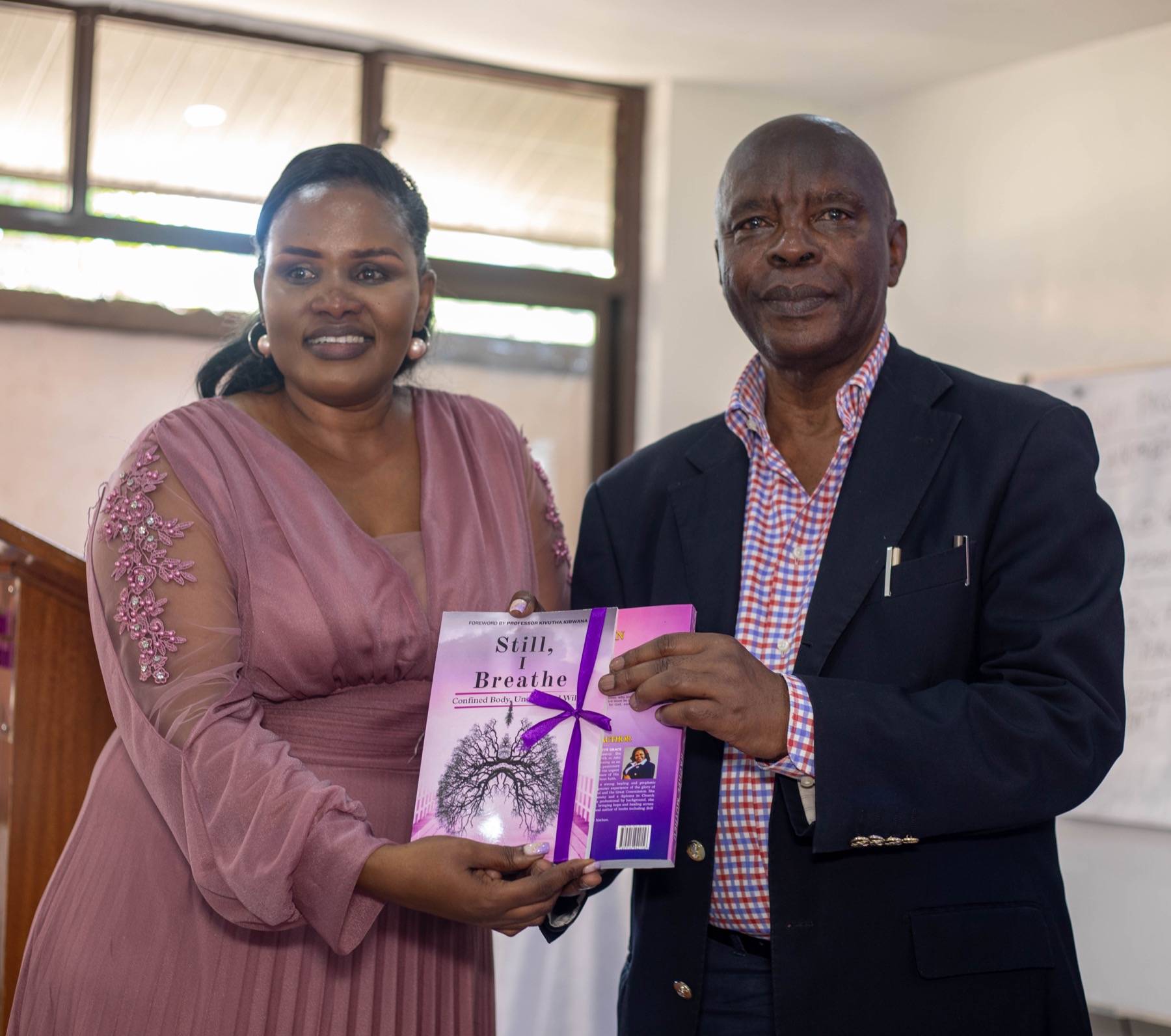 An author presenting a book at a Chance Publishers launch